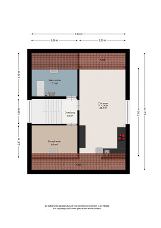 Floor plan - Schoolstraat 33, 6223 BD Maastricht 